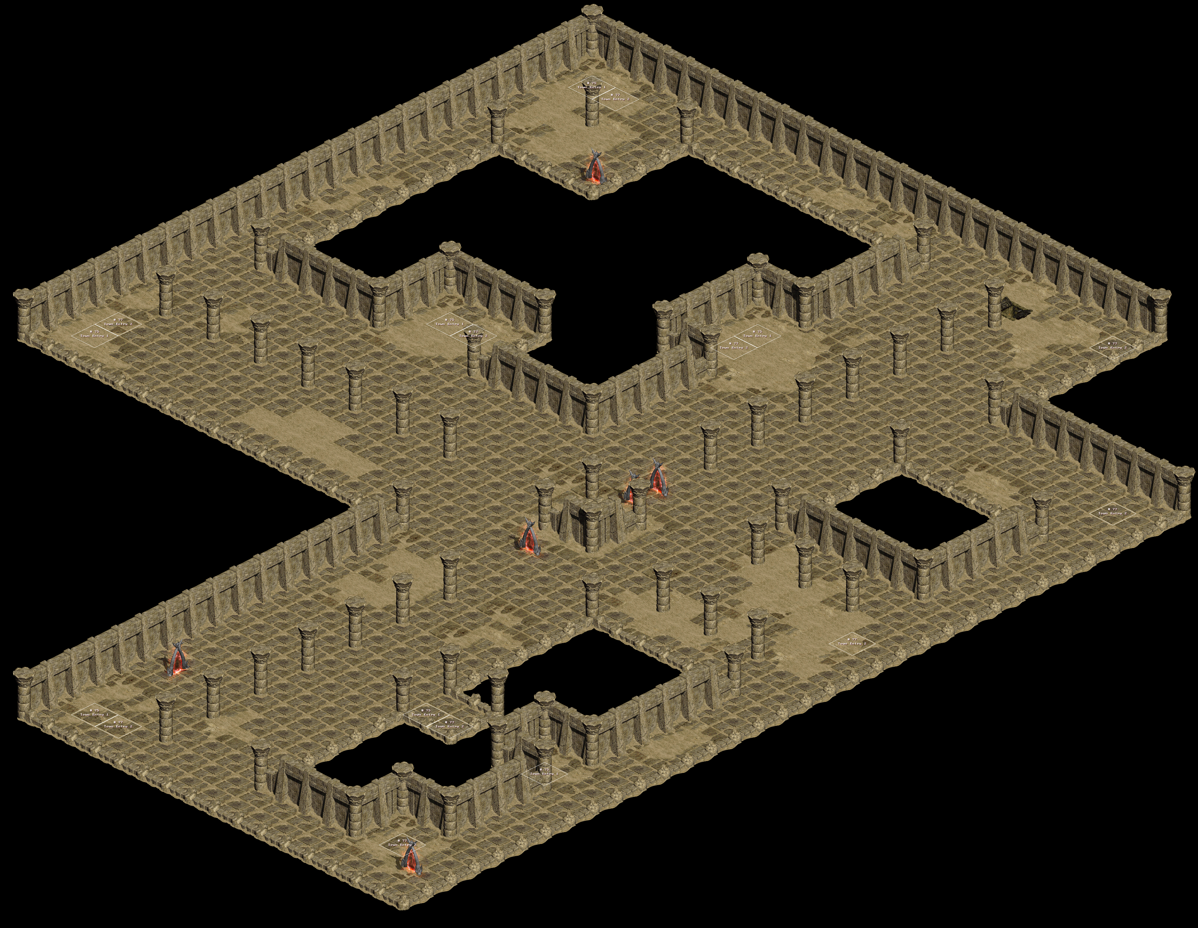 DM2：竞技场地图（A2 对象版本）